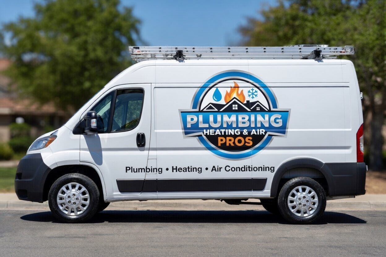 Local plumbing heating and air service van serving Thousand Oaks